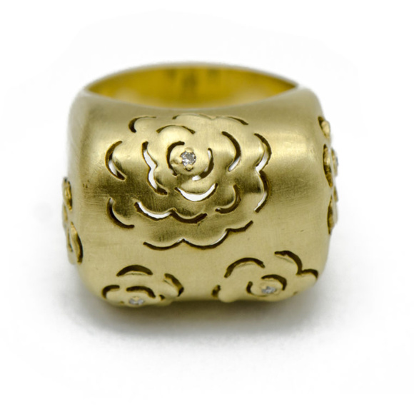 Camellia Flower Ring - Picture 2 of 5